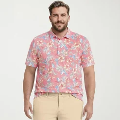 IZOD Sunshield Performance Big and Tall Mens Classic Fit Short Sleeve Polo Shirt
