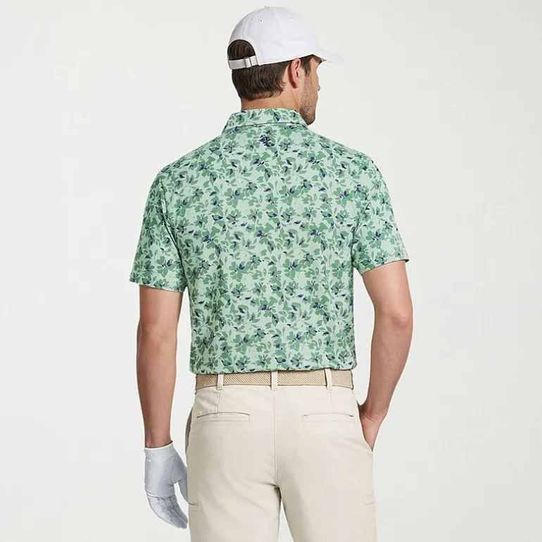 IZOD Swingflex Elite Fashion Print Mens Classic Fit Short Sleeve Polo Shirt