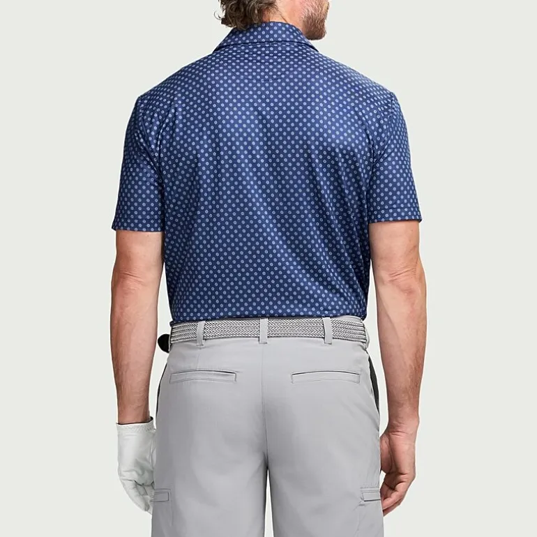 IZOD Swingflex Elite Fashion Print Mens Classic Fit Short Sleeve Polo Shirt
