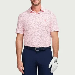 IZOD Swingflex Elite Fashion Print Mens Classic Fit Short Sleeve Polo Shirt