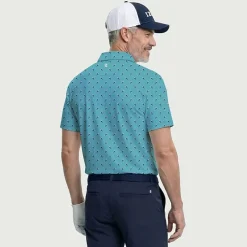 IZOD Swingflex Elite Fashion Print Mens Classic Fit Short Sleeve Polo Shirt