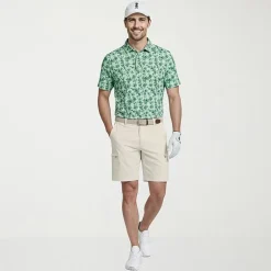 IZOD Swingflex Elite Fashion Print Mens Classic Fit Short Sleeve Polo Shirt