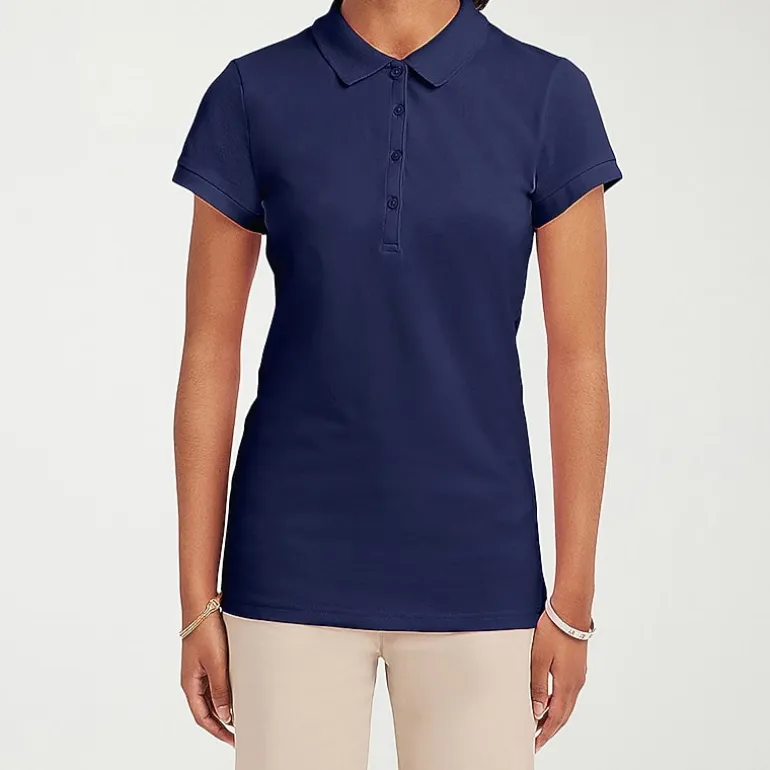 IZOD Womens Juniors Short Sleeve Polo Shirt