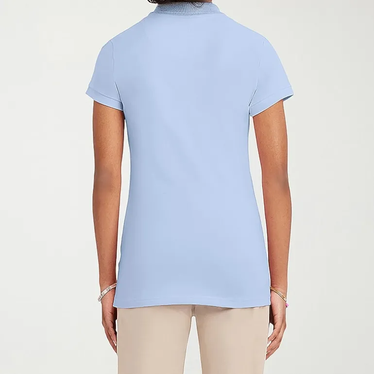 IZOD Womens Juniors Short Sleeve Polo Shirt
