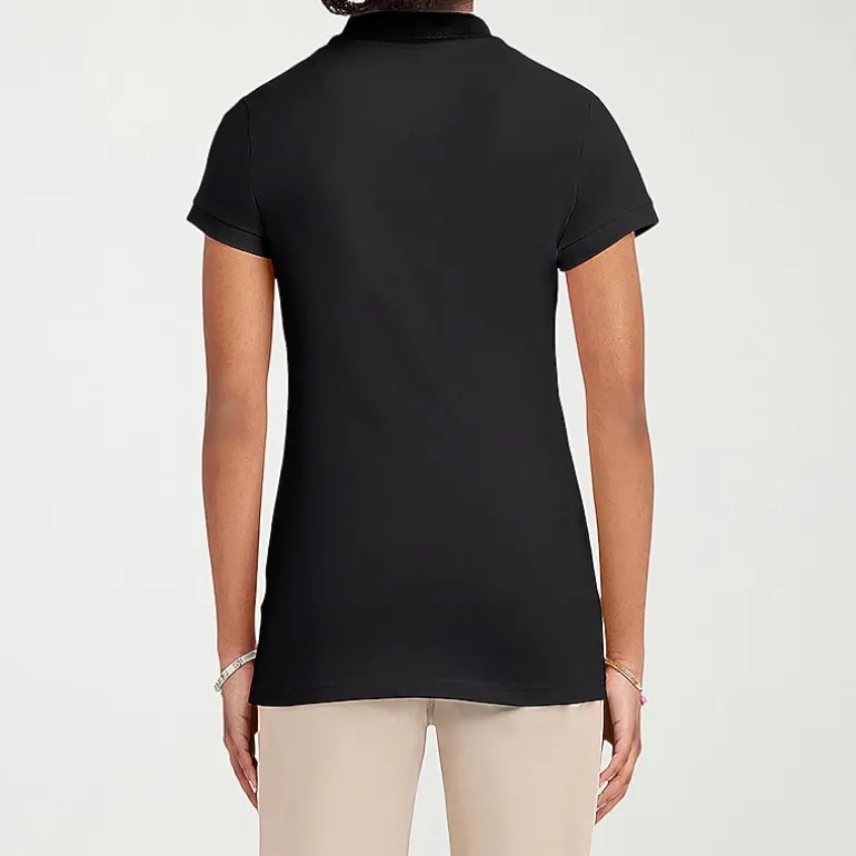 IZOD Womens Juniors Short Sleeve Polo Shirt