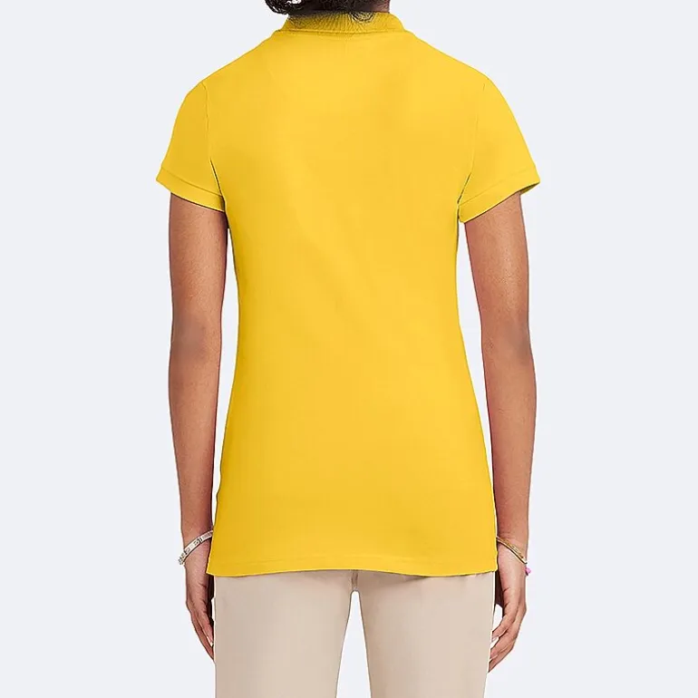 IZOD Womens Juniors Short Sleeve Polo Shirt