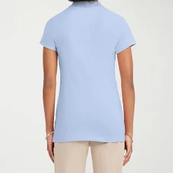 IZOD Womens Juniors Short Sleeve Polo Shirt