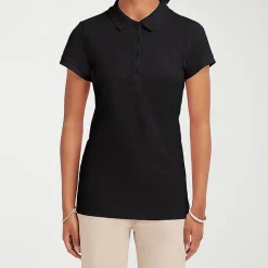 IZOD Womens Juniors Short Sleeve Polo Shirt
