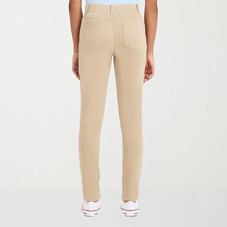 IZOD Womens Juniors Skinny Pull-On Pant