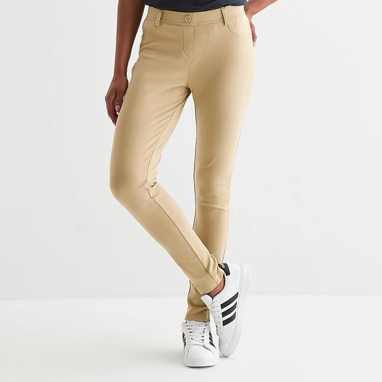 IZOD Womens Juniors Skinny Pull-On Pant