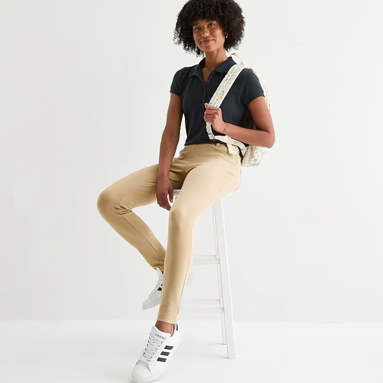 IZOD Womens Juniors Skinny Pull-On Pant