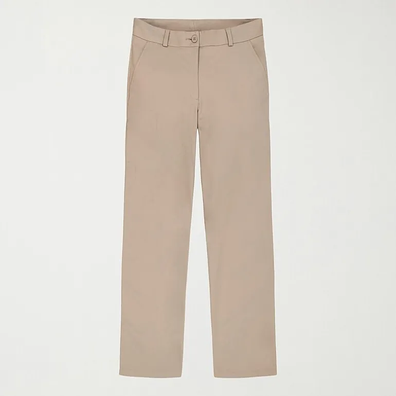 IZOD Womens Juniors Wide Leg Mid Rise Flat Front Pant