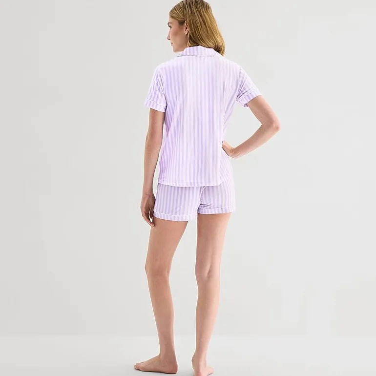 Jaclyn Womens Short Sleeve 2-pc. Pajama Set
