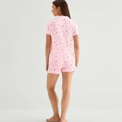 Jaclyn Womens Short Sleeve 2-pc. Pajama Set
