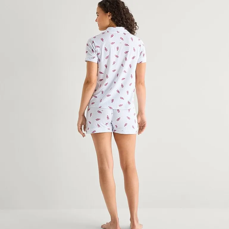 Jaclyn Womens Short Sleeve 2-pc. Pajama Set