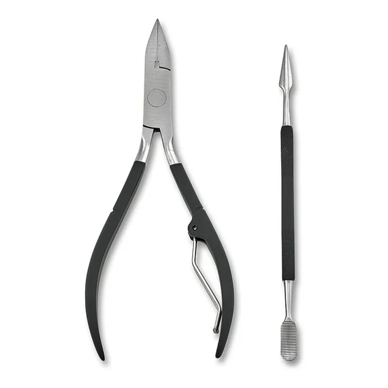 Japonesque Toenail Clipper & Cuticle Pusher Soft Touch Manicure Kit