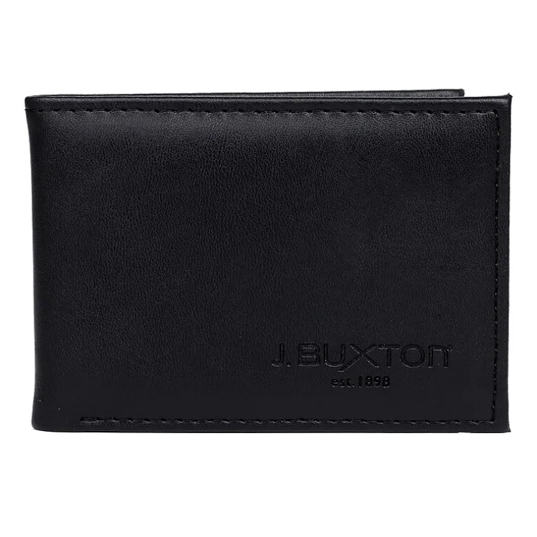 J. Buxton Garrison Front Pocket Slimfold Mens Rfid Blocking Envelope Wallet