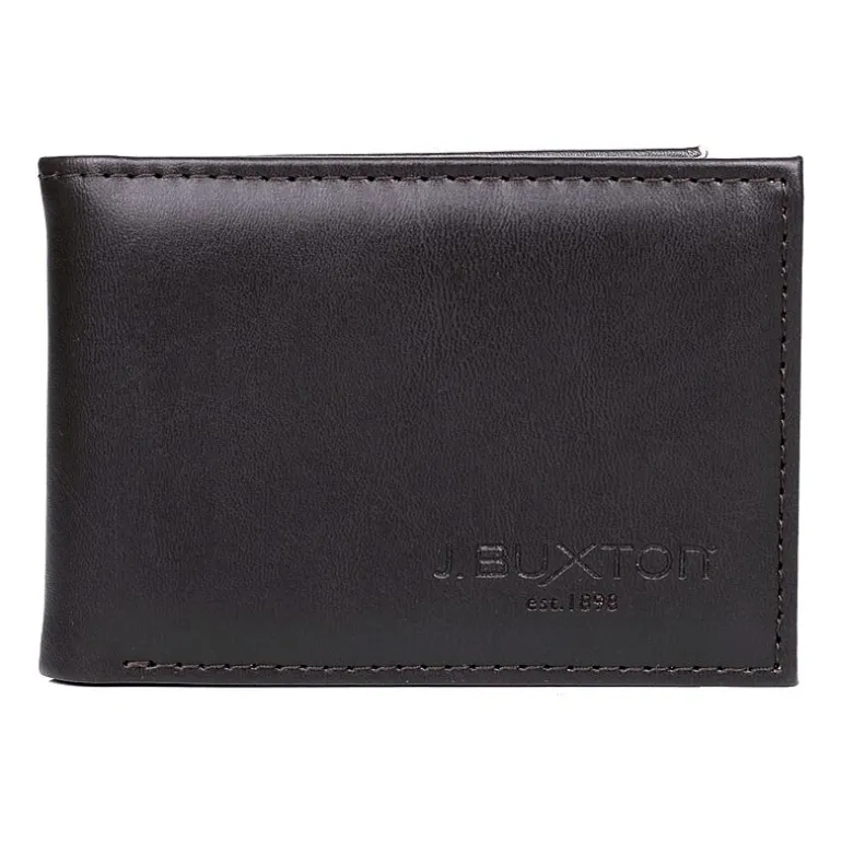 J. Buxton Garrison Front Pocket Slimfold Mens Rfid Blocking Envelope Wallet