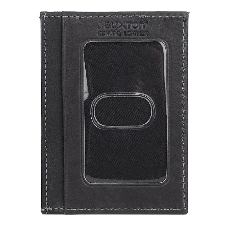 J. Buxton Mens Rfid Blocking Front Pocket Wallet