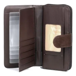J. Buxton Womens Rfid Blocking Checkbook Wallet