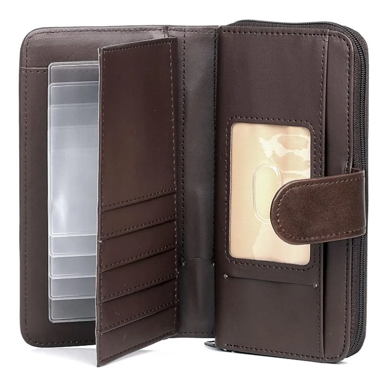J. Buxton Womens Rfid Blocking Checkbook Wallet