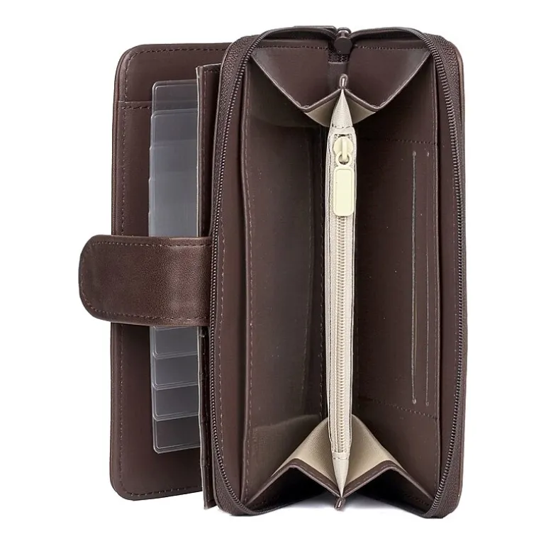 J. Buxton Womens Rfid Blocking Checkbook Wallet