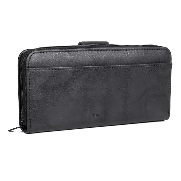 J. Buxton Womens Rfid Blocking Checkbook Wallet