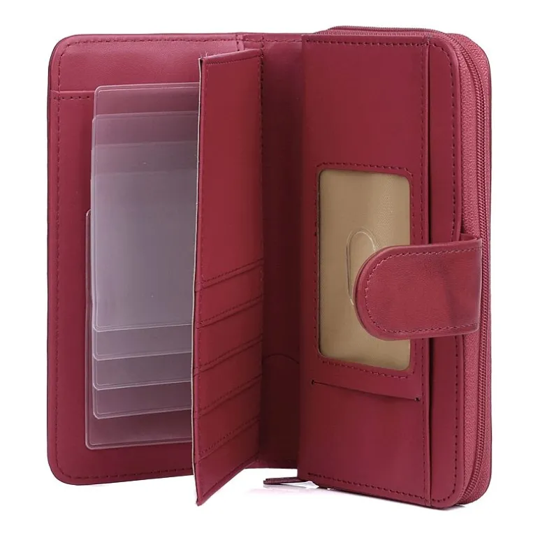 J. Buxton Womens Rfid Blocking Checkbook Wallet