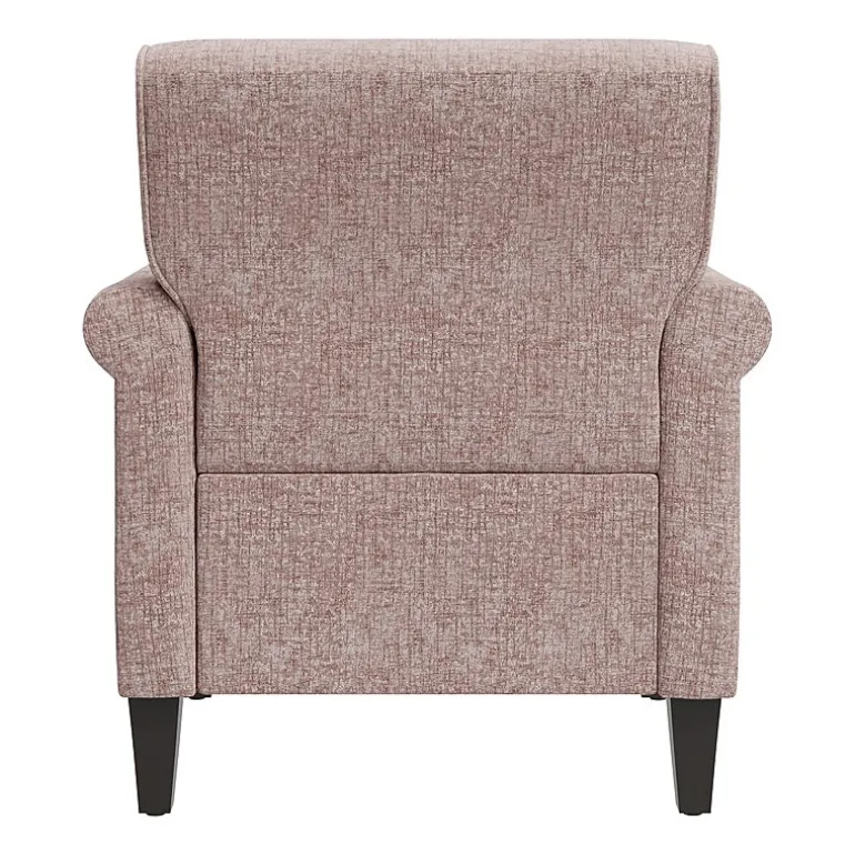 Jean Traditional Rolled Arm Accent Chair with Pewter Nailheads in Chenille
