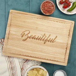 Jenny Martinez Rubberwood 20"x14" Cutting Board
