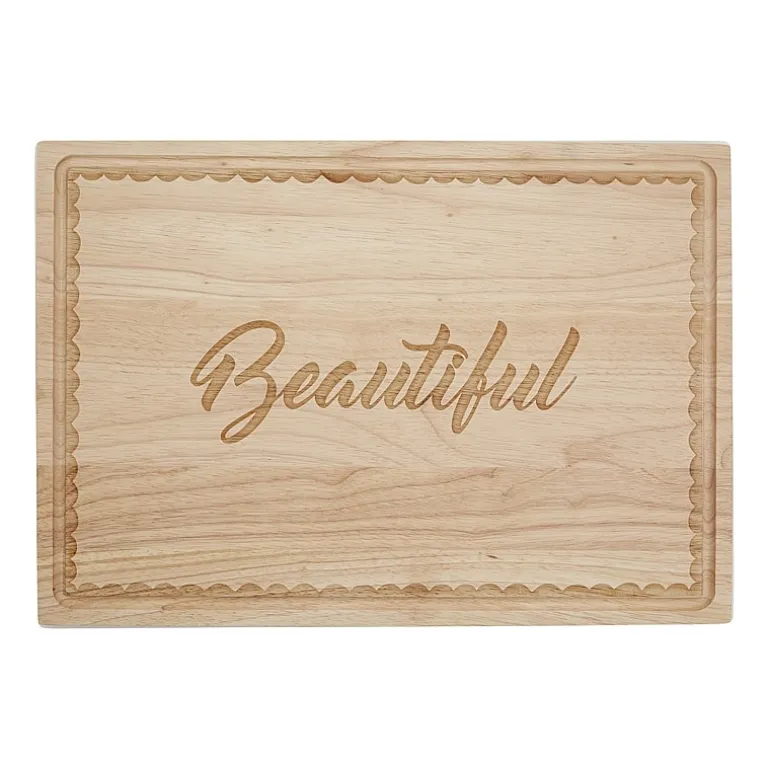 Jenny Martinez Rubberwood 20"x14" Cutting Board