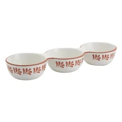 Jenny Martinez 3-Section Stoneware Serving Bowl