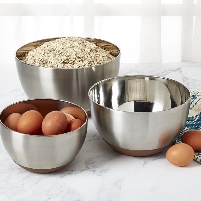 Jenny Martinez Stainless Steel 3-pc. Mixing Bowl Set