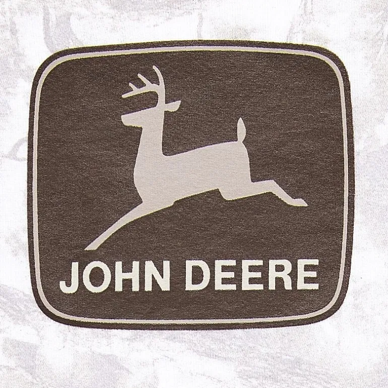 Jerry Leigh John Deer Baby Tee Womens Juniors Crew Neck Short Sleeve Regular Fit Graphic T-Shirt