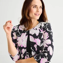 Jessica Howard Womens Midi Floral Jacket Dress