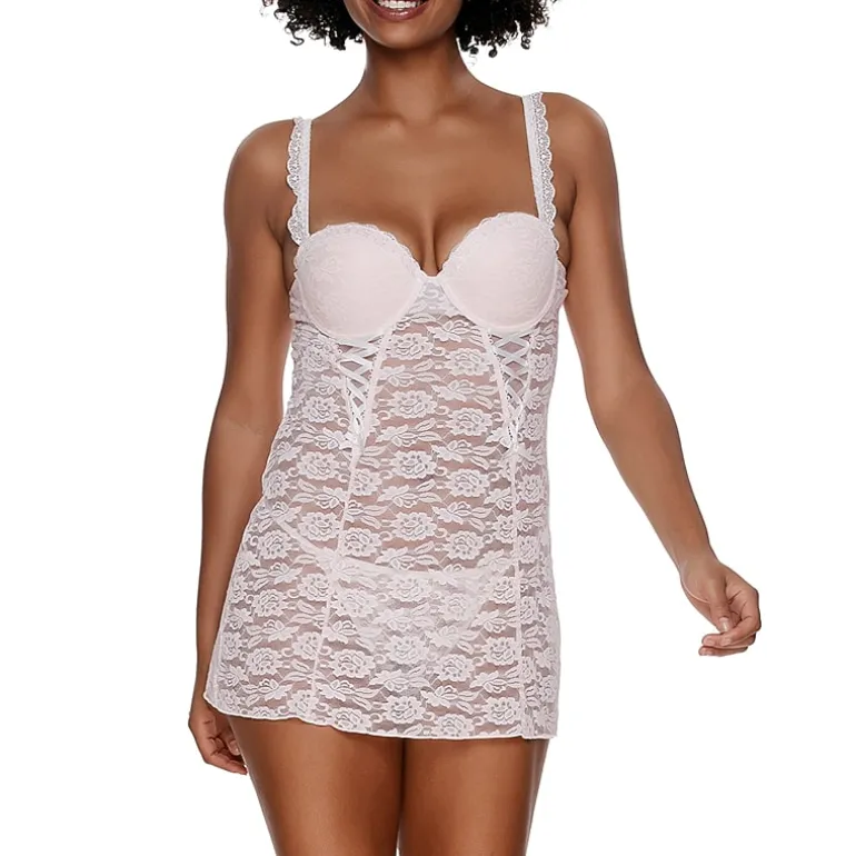 Jezebel Rachel Push Up Lace Chemise Set- 999910