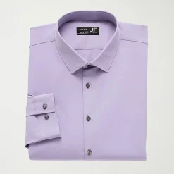 J. Ferrar Big And Tall 360 Stretch Performance Mens Regular Fit Wrinkle Free Long Sleeve Dress Shirt
