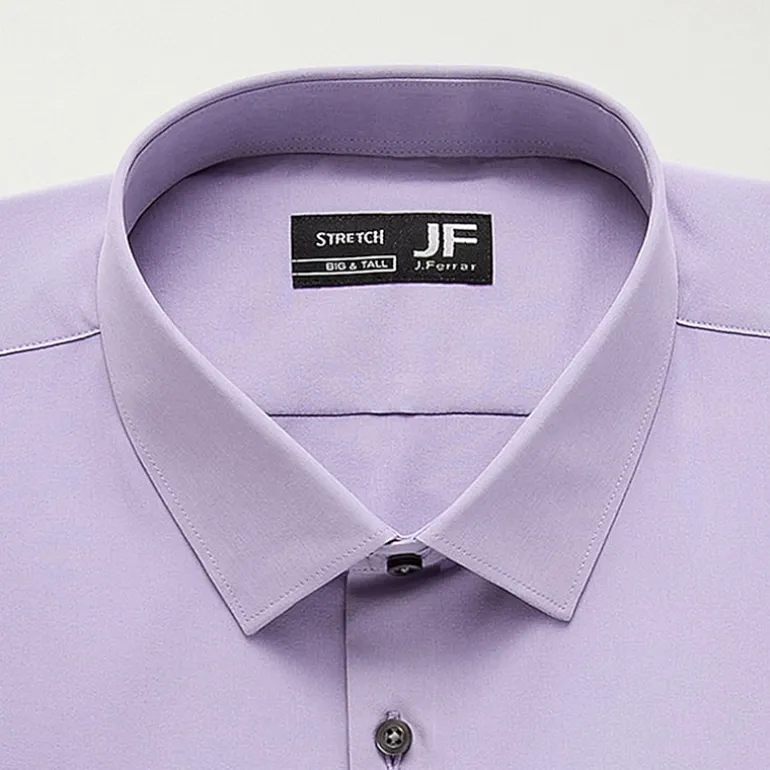 J. Ferrar Big And Tall 360 Stretch Performance Mens Regular Fit Wrinkle Free Long Sleeve Dress Shirt