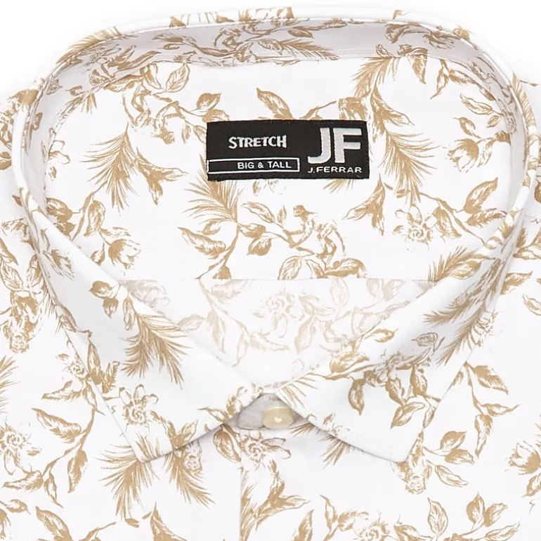 J. Ferrar Big And Tall Ultra Comfort Mens Regular Fit Stretch Fabric Wrinkle Free Long Sleeve Dress Shirt