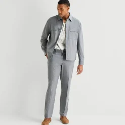 J. Ferrar Heather Twill Shirt Jacket and Pant Separates