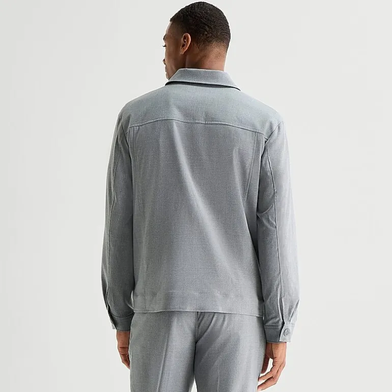 J. Ferrar Heather Twill Shirt Jacket and Pant Separates