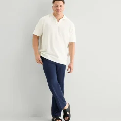 J. Ferrar Johnny Collar Big and Tall Mens Regular Fit Short Sleeve Polo Shirt