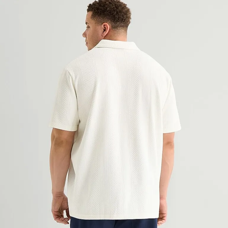 J. Ferrar Johnny Collar Big and Tall Mens Regular Fit Short Sleeve Polo Shirt