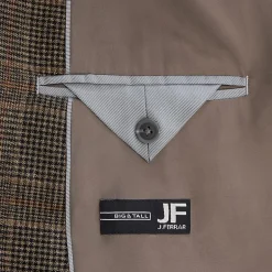 J. Ferrar Mens Big and Tall Plaid Regular Fit Sport Coat