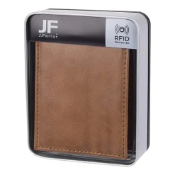 J. Ferrar Mens Extra Capacity Rfid Blocking Bifold Wallet
