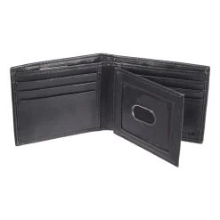 J. Ferrar Mens Extra Capacity Rfid Blocking Slim Fold Wallet