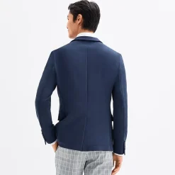 J. Ferrar Mens Knit Stretch Fabric Slim Fit Sport Coat