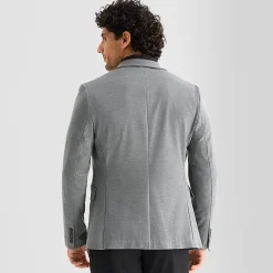 J. Ferrar Mens Knit Stretch Fabric Slim Fit Sport Coat