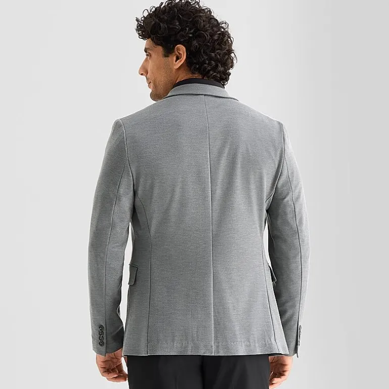 J. Ferrar Mens Knit Stretch Fabric Slim Fit Sport Coat