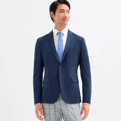 J. Ferrar Mens Knit Stretch Fabric Slim Fit Sport Coat